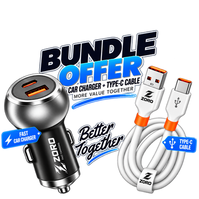 ZORO Car Charger + Type-C Cable Bundle Offer