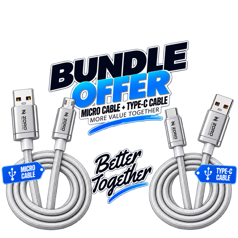 ZORO Micro USB + Type-C Cable Bundle Offer