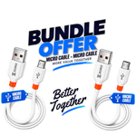 ZORO Micro USB Cable 2-Pack Bundle Offer